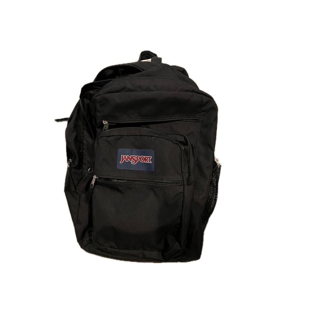 JanSport Big Student 3 Section Black Backpack